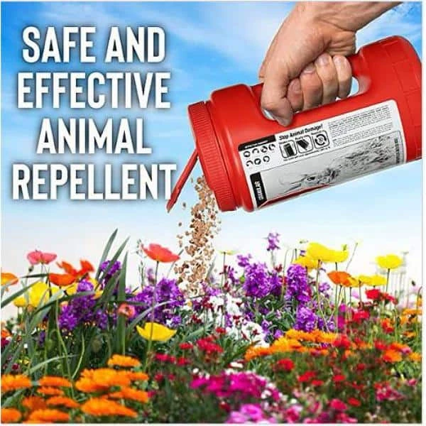 ANIMAL STOPPERS Mole and Vole Stopper Animal Repellent, 5# Ready-to-Use Granular ShakerJug - Image 4