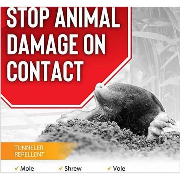 ANIMAL STOPPERS Mole and Vole Stopper Animal Repellent, 5# Ready-to-Use Granular ShakerJug - Image 2