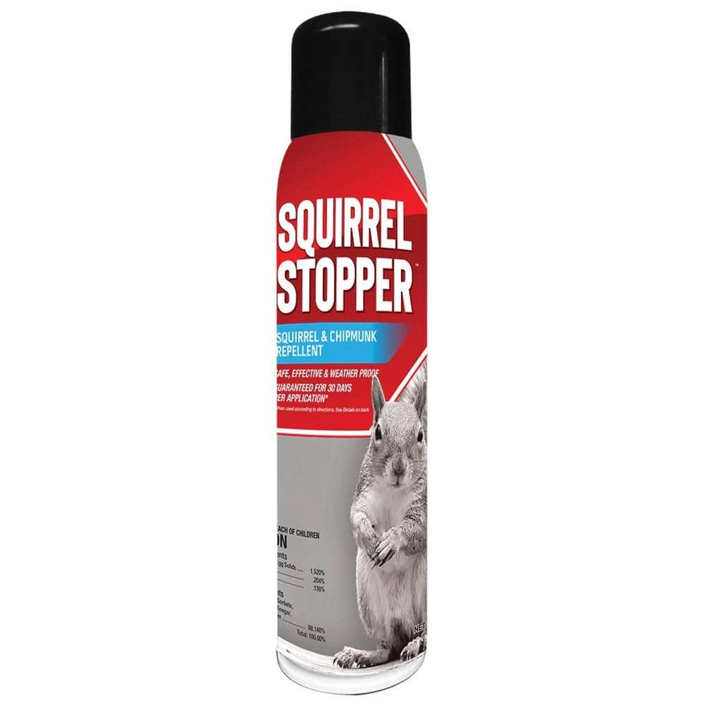 ANIMAL STOPPERS Squirrel Stopper Repellent, Pressurized Spray Can