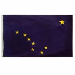 Annin Flagmakers 5 ft. x 8 ft. Nylon Alaska State Flag