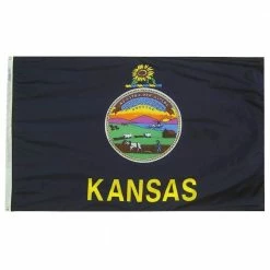 Annin Flagmakers 5 ft. x 8 ft. Nylon Kansas State Flag