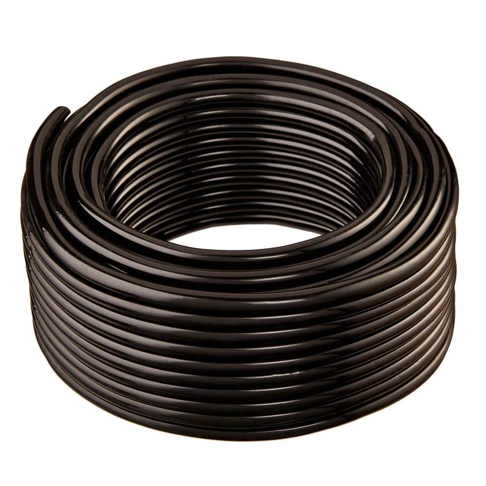 HYDROMAXX 1/2 in. I.D. x 5/8 in. O.D. x 50 ft. Black Flexible Non-Toxic, BPA Free Vinyl Tubing