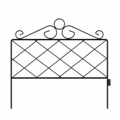 Pure Garden 16.5 in. Metal Decorative Azalea Garden Fencing (Set of 5)