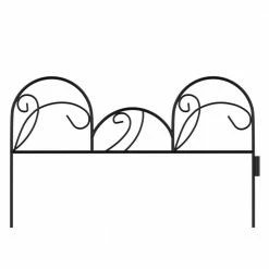 Pure Garden 11 in. Metal Decorative Mimosa Garden Fencing (Set of 5)