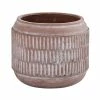 Nearly Natural 8in. Boho Chic Ceramic Embossed Planter