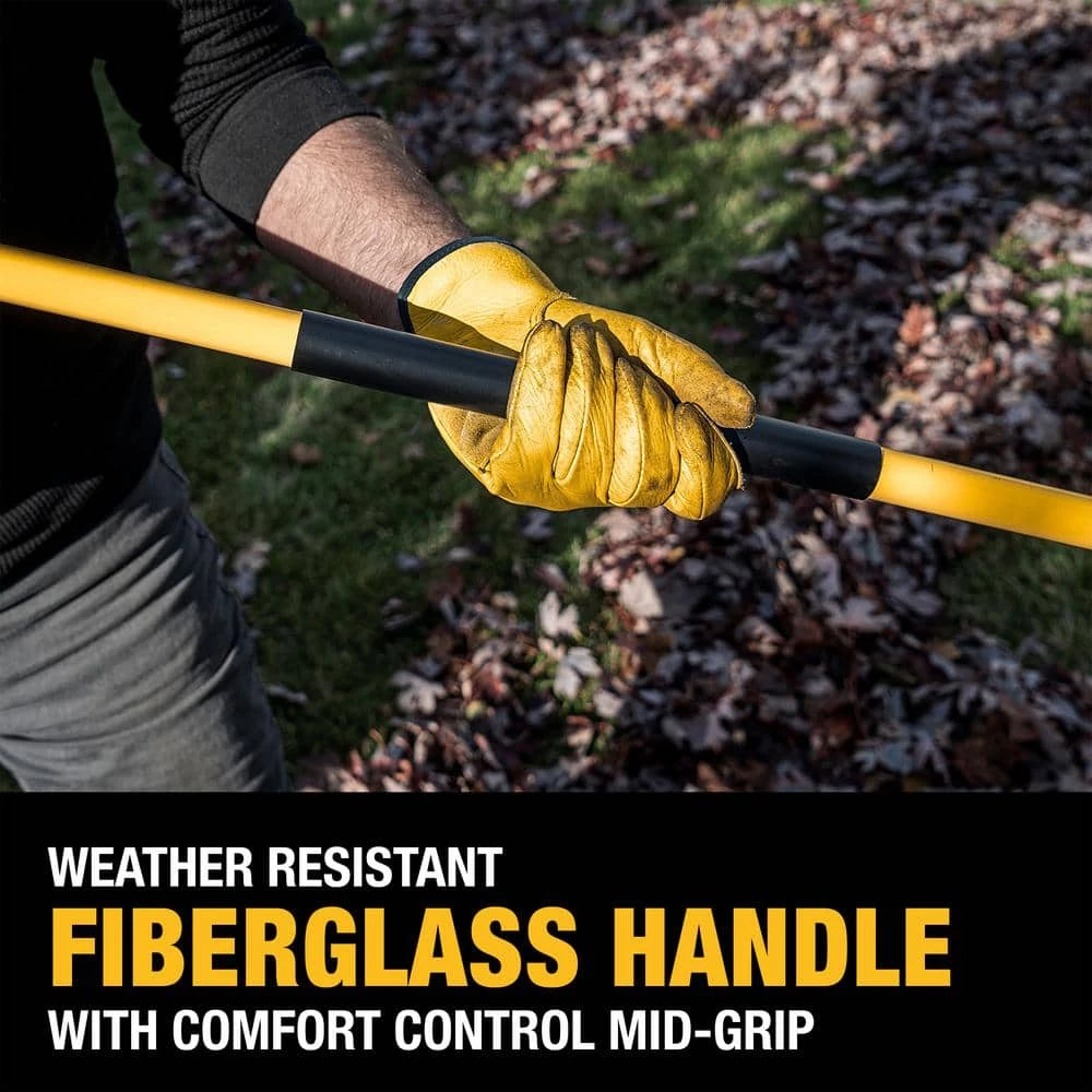 DEWALT 53 in. Fiberglass Handle 24-Tine Steel Leaf Rake - Image 11