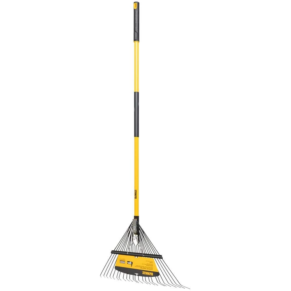 DEWALT 53 in. Fiberglass Handle 24-Tine Steel Leaf Rake - Image 5