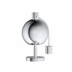 Pure Garden 10 in. Stainless Steel Tabletop Torch Lamp