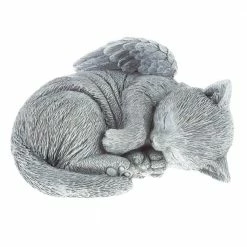 Pure Garden Cat Memorial Angel Garden Statuaries