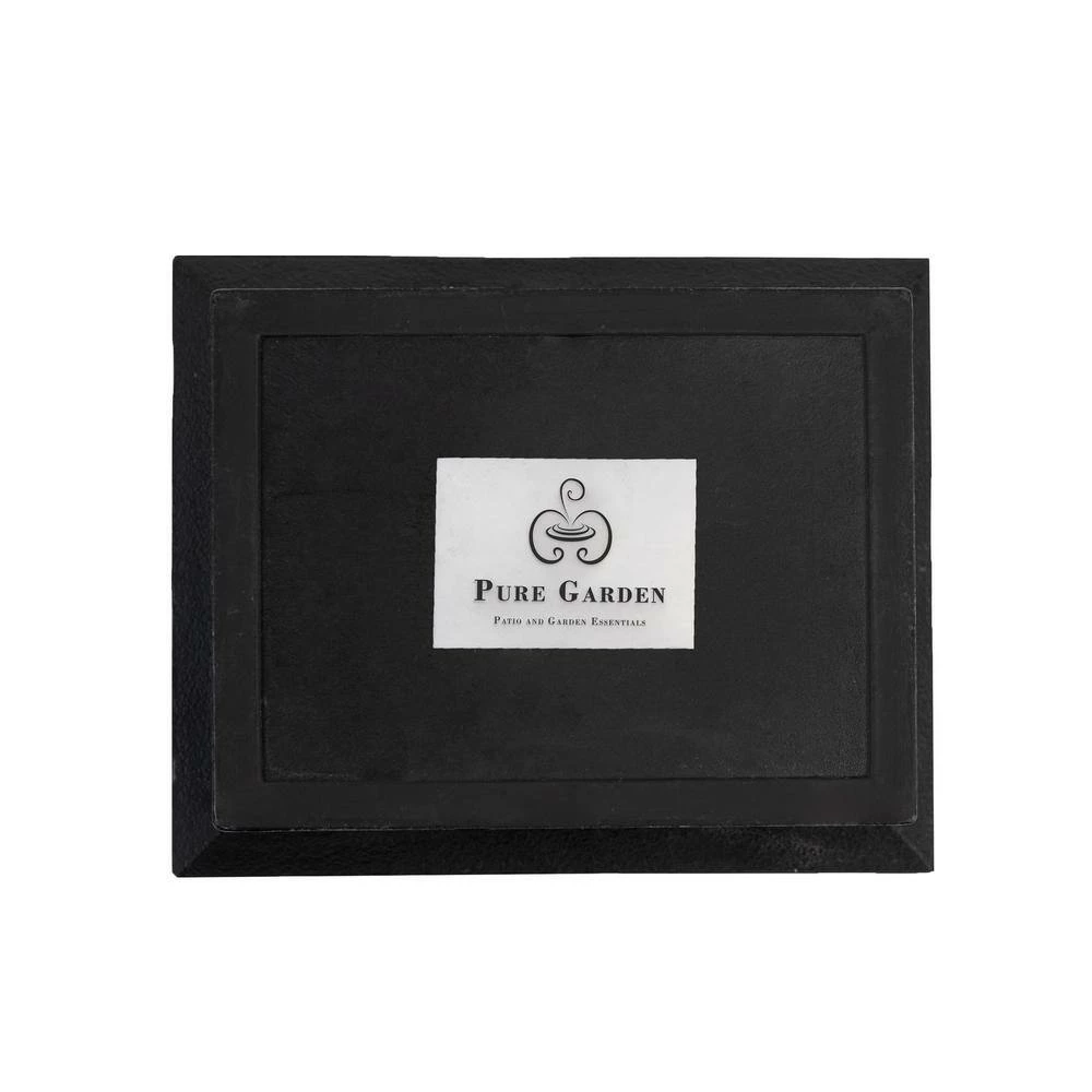 Pure Garden 7 in. 3-Tier Indoor Cascading Waterfall Tabletop Water Fountain with LED Lights - Image 4