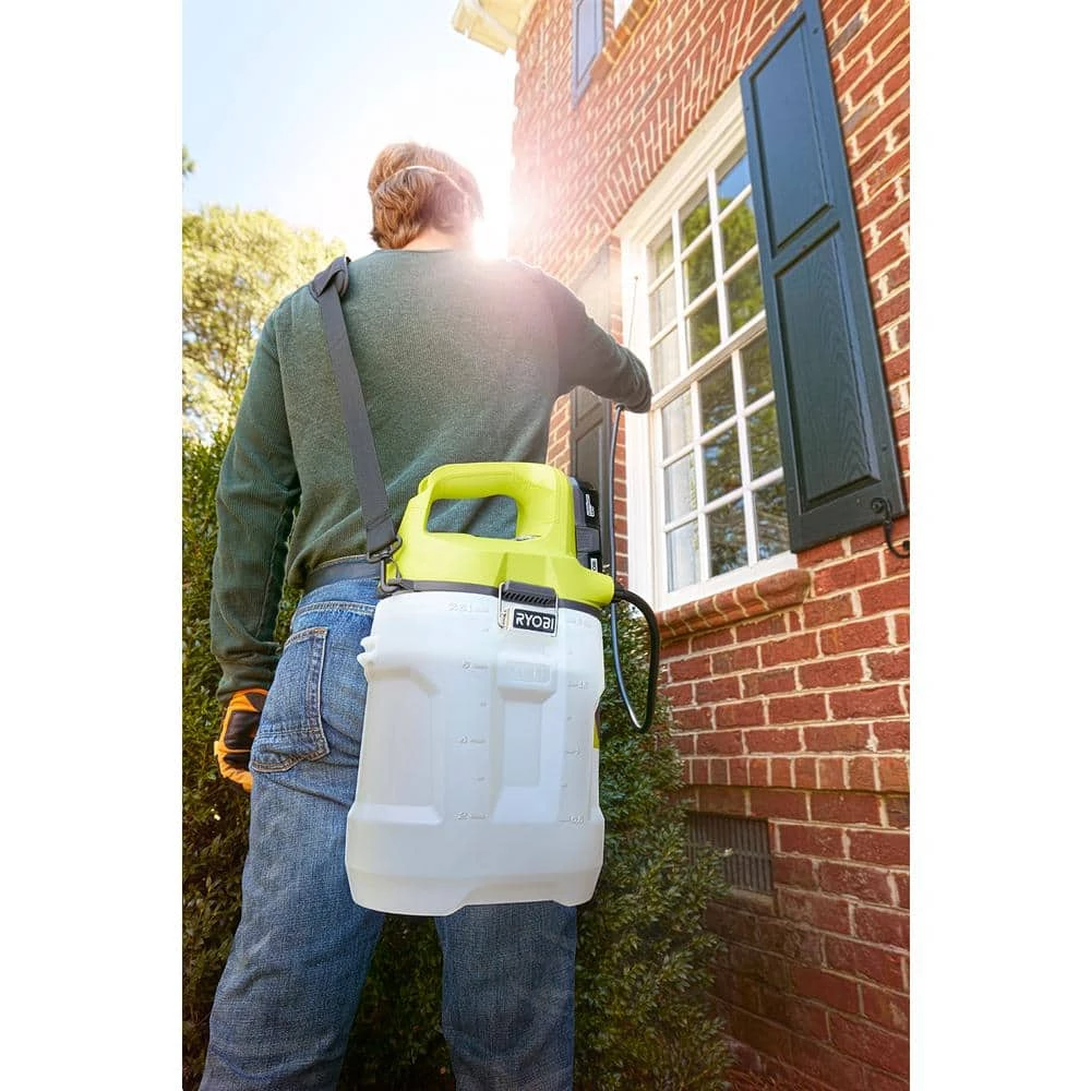 RYOBI ONE+ 18V Cordless Battery 2 Gal. Chemical Sprayer with 2.0 Ah Battery and Charger - Image 3