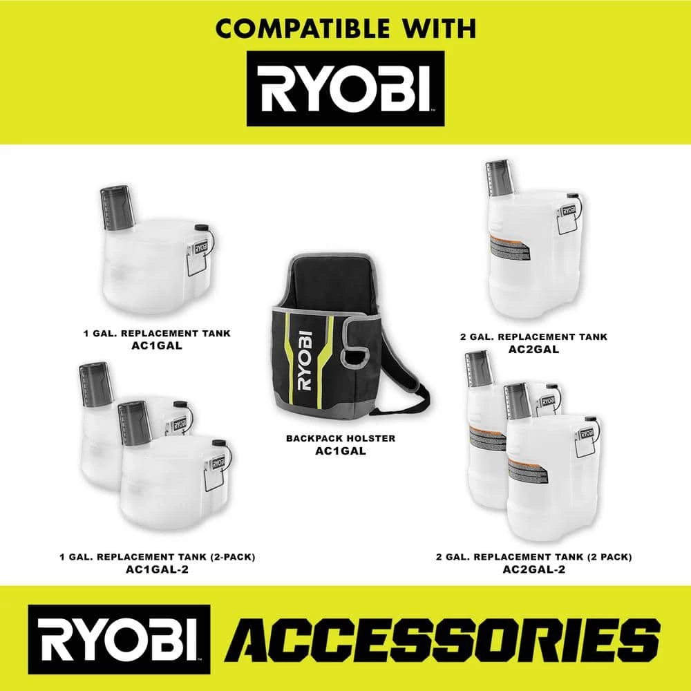 RYOBI ONE+ 18V Cordless Battery 2 Gal. Chemical Sprayer with 2.0 Ah Battery and Charger - Image 10