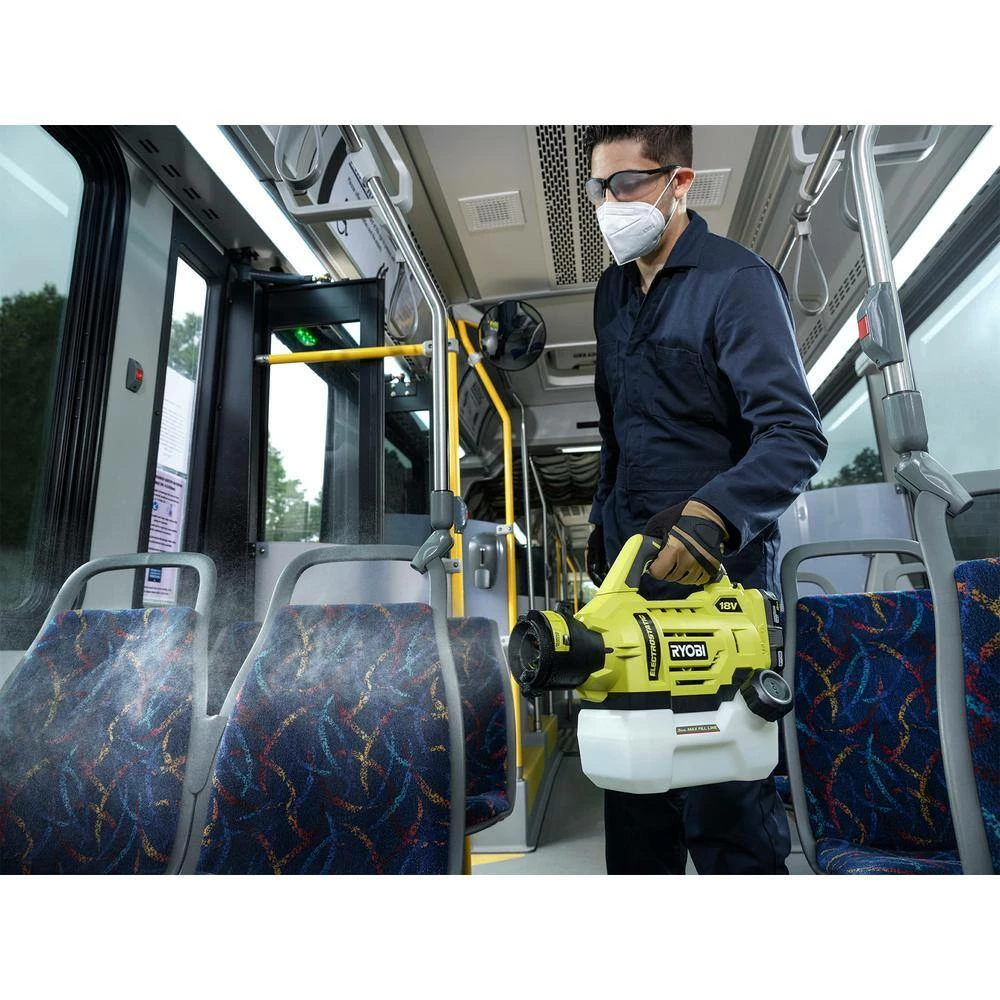 RYOBI ONE+ 18V Cordless Electrostatic 0.5 Gal. Sprayer with Extra Low/Medium/High Nozzles with 2.0 Ah Battery and Charger - Image 5