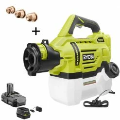 RYOBI ONE+ 18V Cordless Electrostatic 0.5 Gal. Sprayer with Extra Low/Medium/High Nozzles with 2.0 Ah Battery and Charger