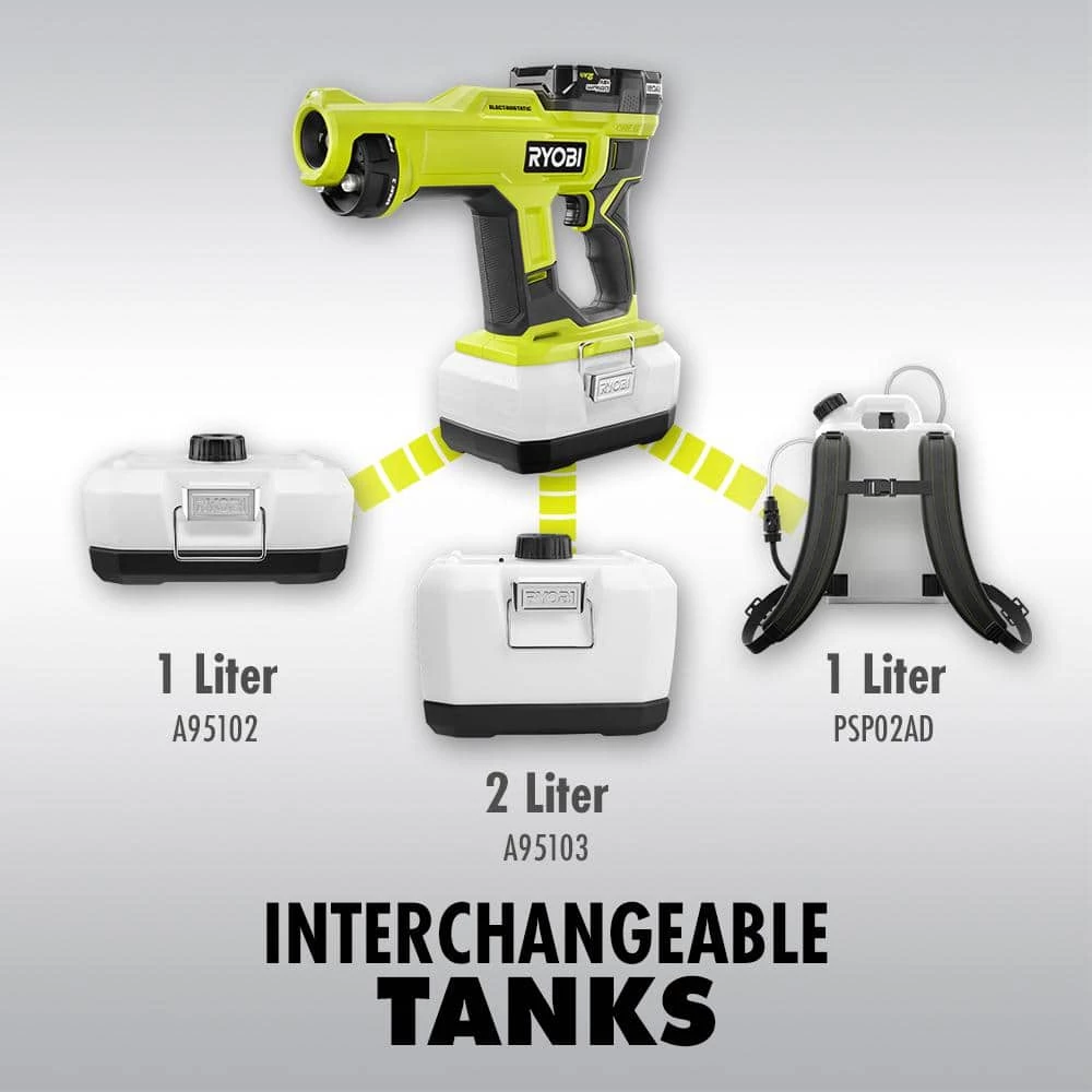 RYOBI ONE+ 18V Handheld Electrostatic Sprayer (Tool Only) with 2L Replacement Tank - Image 11