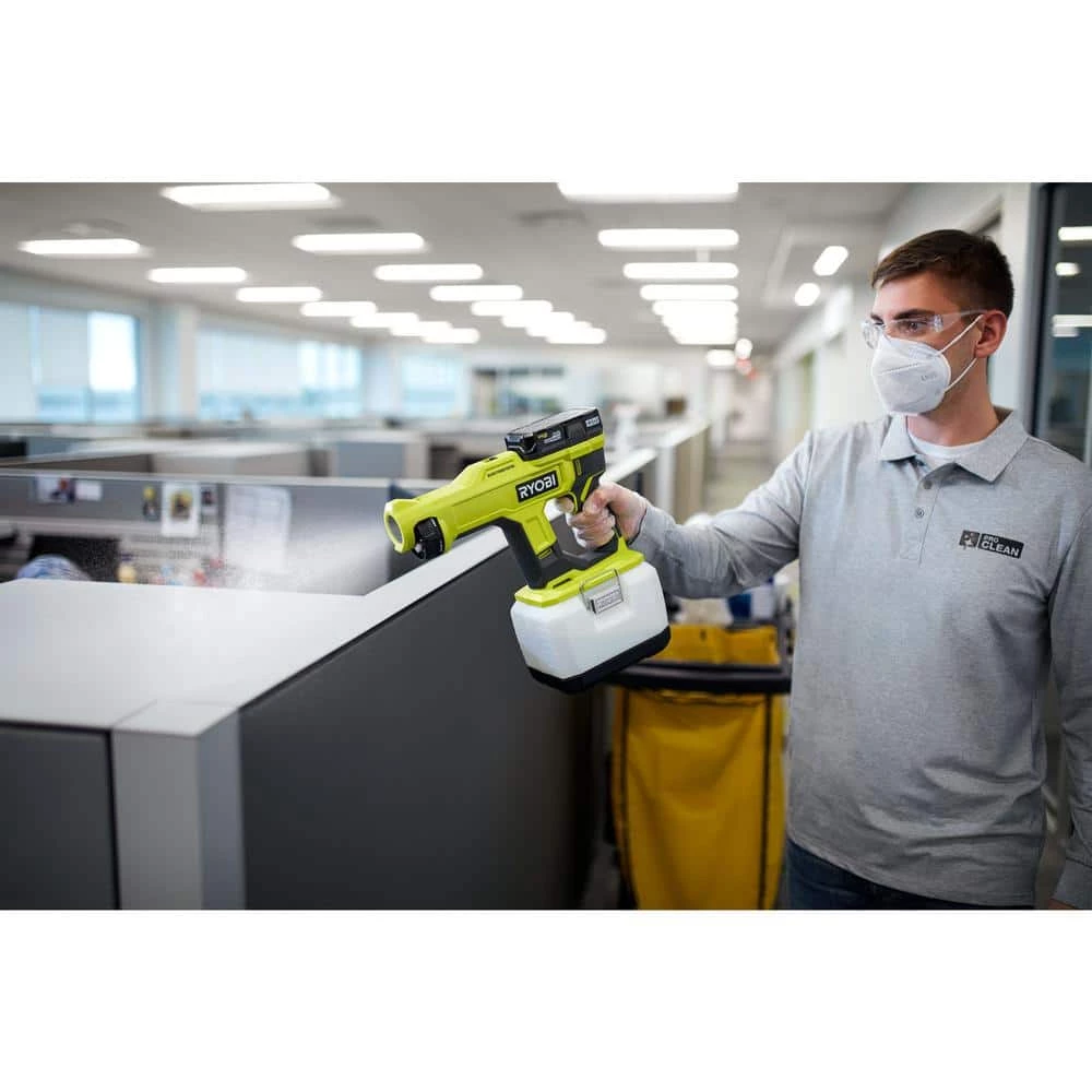 RYOBI ONE+ 18V Cordless Handheld Electrostatic Sprayer with High Performance 4.0 Ah Battery and Charger Kit - Image 8