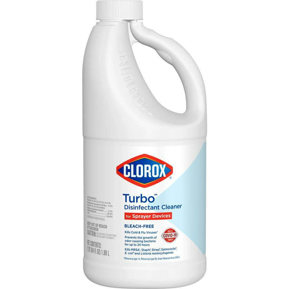 RYOBI ONE+ 18V Cordless Handheld Electrostatic Sprayer Kit with Battery & Charger and Clorox Turbo 64 oz. Disinfectant Cleaner - Image 10