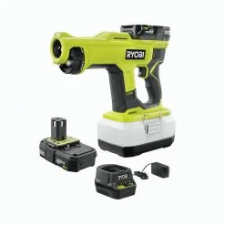 RYOBI ONE+ 18V Cordless Handheld Electrostatic Sprayer Kit with (2) 2.0 Ah Batteries and Charger