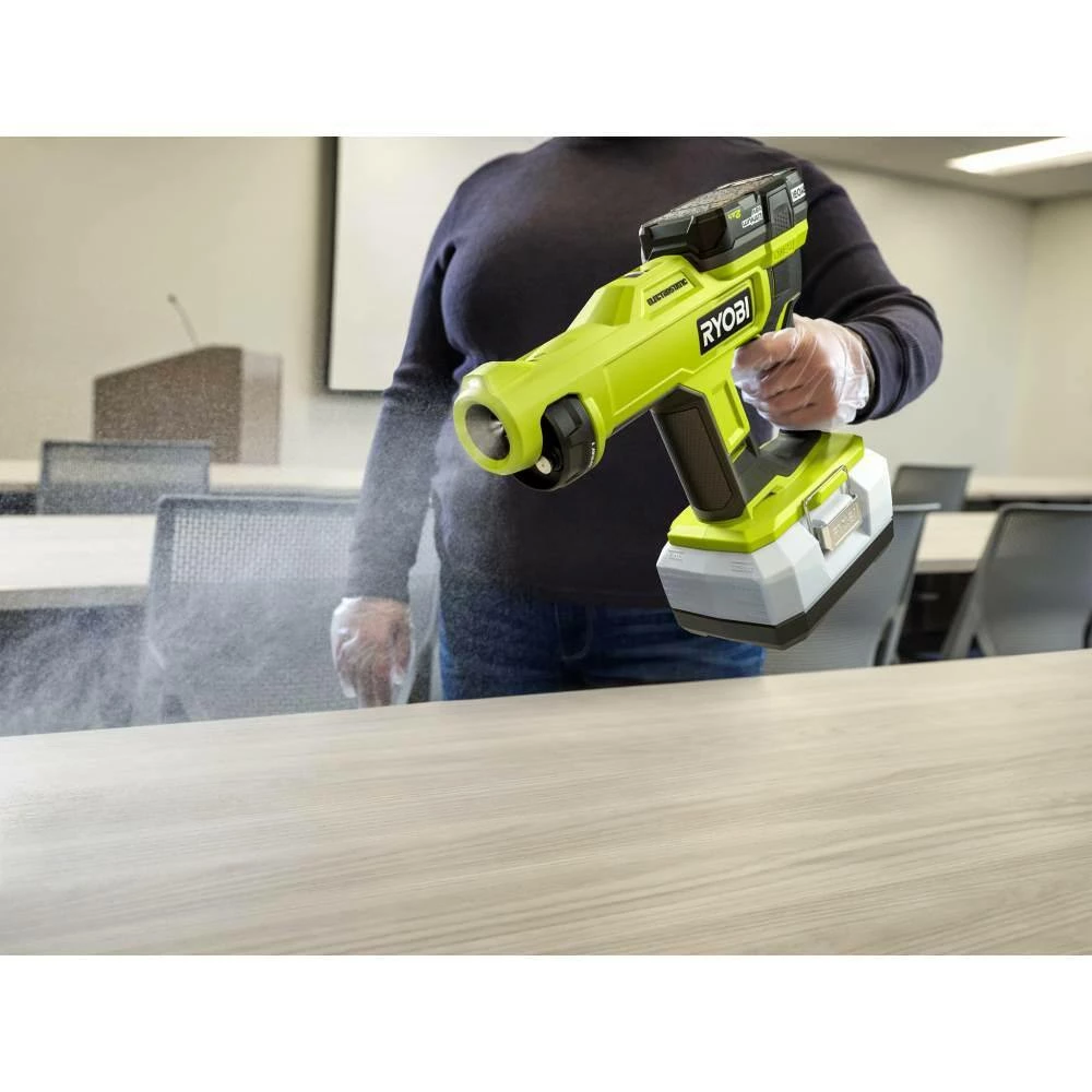 RYOBI ONE+ 18V Cordless Handheld Electrostatic Sprayer Kit with (2) 2.0 Ah Batteries and 75 Mic Replacement Nozzle (3-Pack) - Image 10