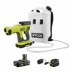 RYOBI ONE+ 18V Cordless Handheld Electrostatic Sprayer Kit with (2) 2.0 Ah Batteries and Charger with 2 Gal. Tank Kit