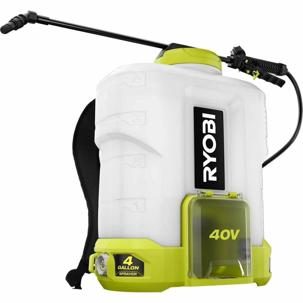 RYOBI 40V Cordless Battery 4 Gal. Backpack Chemical Sprayer with 2.0 Ah Battery and Charger - Image 8